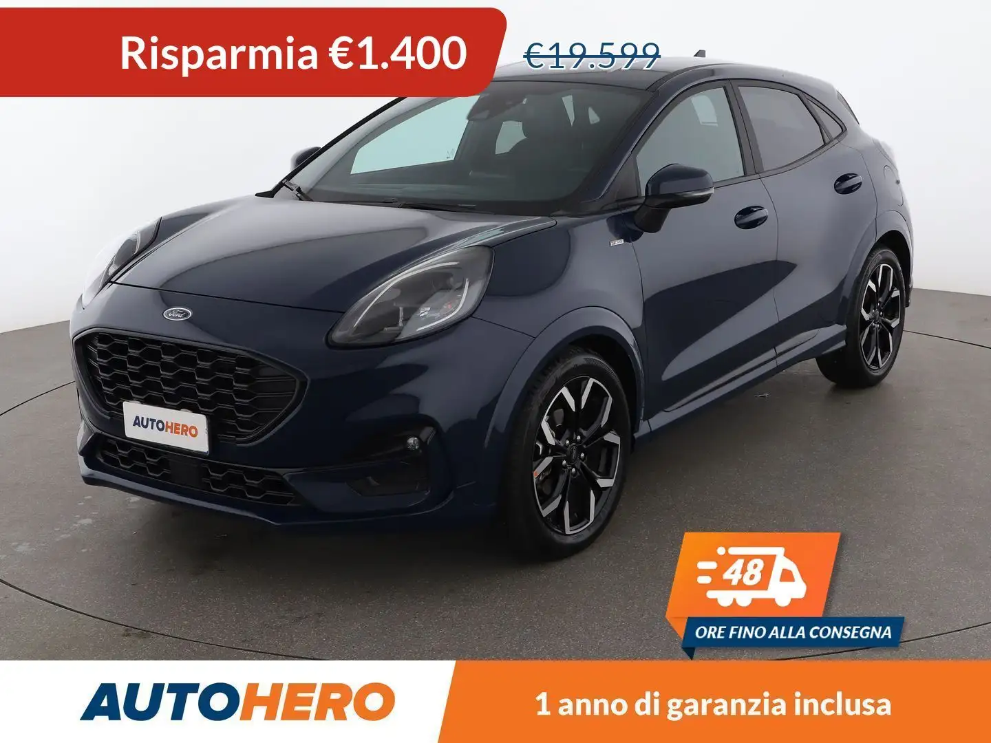 Ford Puma 1.0 EcoBoost ST-Line X 125 CV MHEV Blu/Azzurro - 1