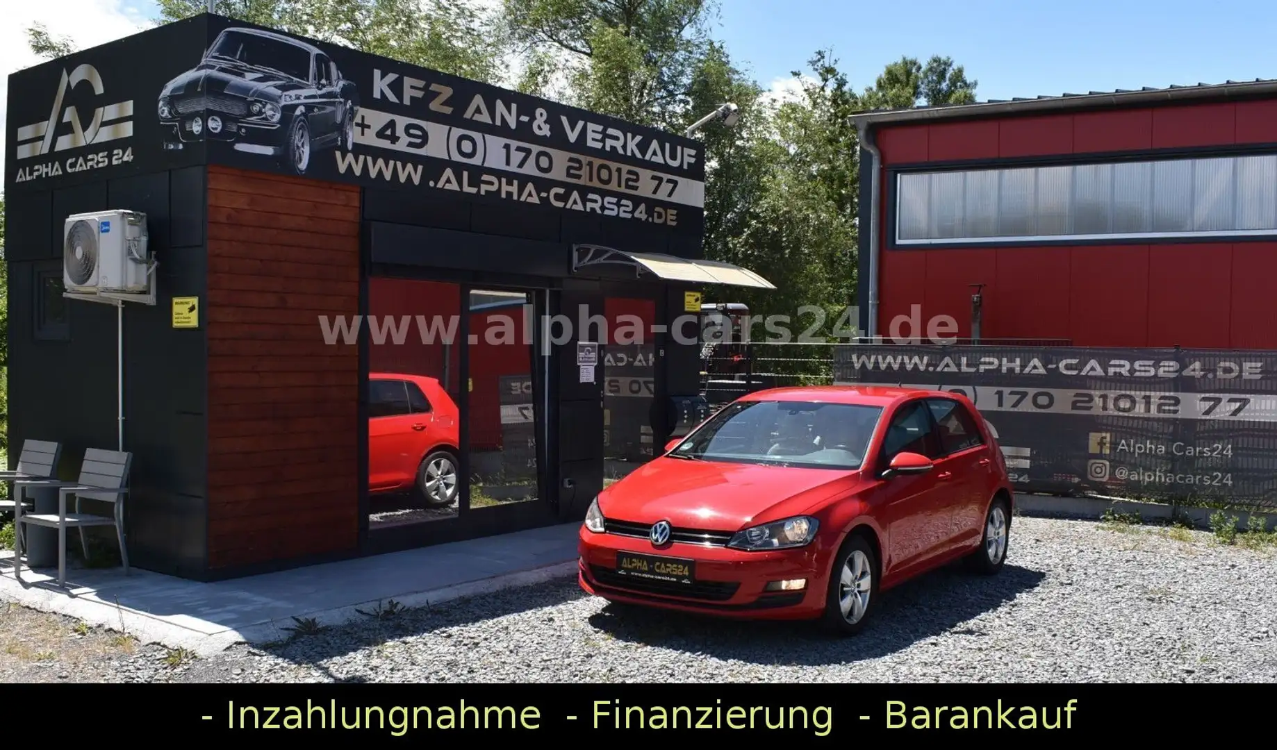 Volkswagen Golf VII 2.0TDI BMT/Leder/Navi/Klima/Euro 6 Rot - 2