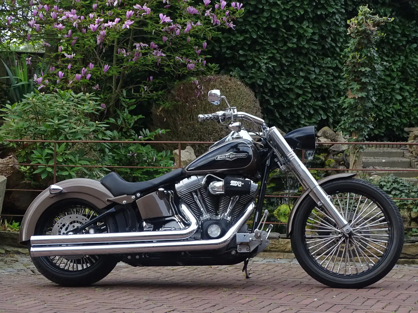 Harley-Davidson Softail FXSTi Custom NL-motor Nw.staat Bruin - 1