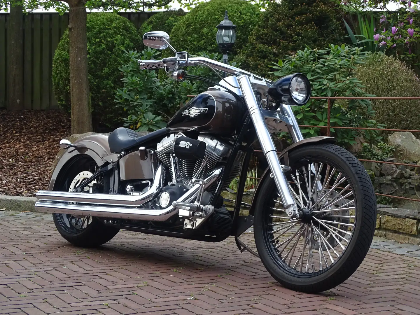 Harley-Davidson Softail FXSTi Custom NL-motor Nw.staat Bruin - 2