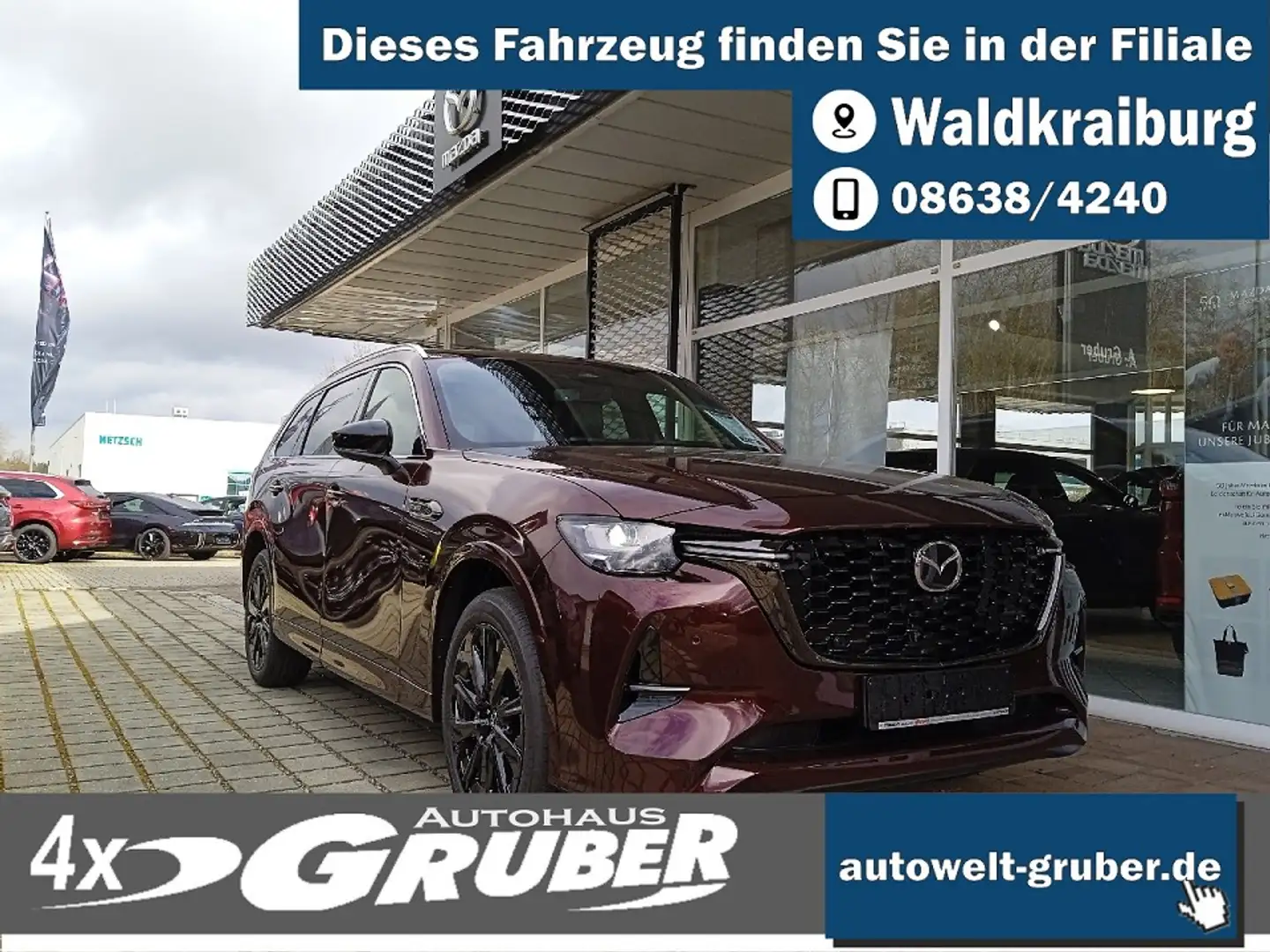 Mazda CX-80 e-SKYACTIVD 254ps Automatik Allrad Homura Plus+Cap Червоний - 1