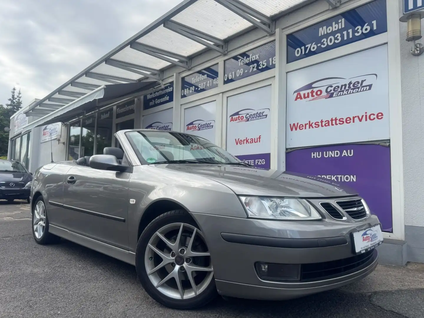 Saab 9-3 Cabriolet 2.0 *Navi*Leder*Sizhzg*PDC*TÜV neu Szary - 1