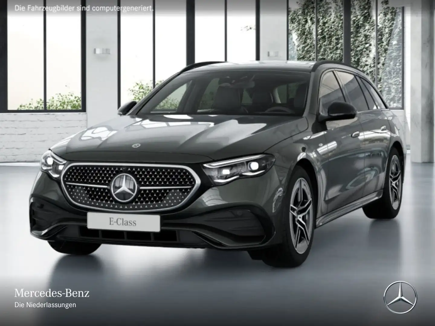 Mercedes-Benz E 300 de T Hybrid AMG Fahrass 360° Pano Burmester Grau - 2