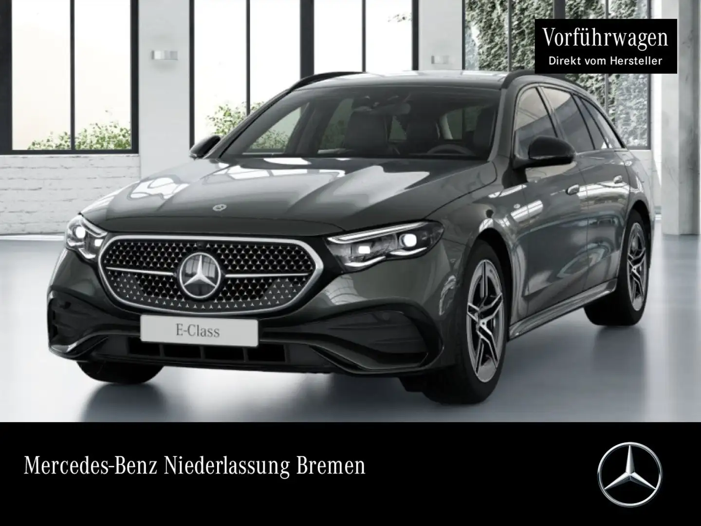 Mercedes-Benz E 300 de T Hybrid AMG Fahrass 360° Pano Burmester Grau - 1