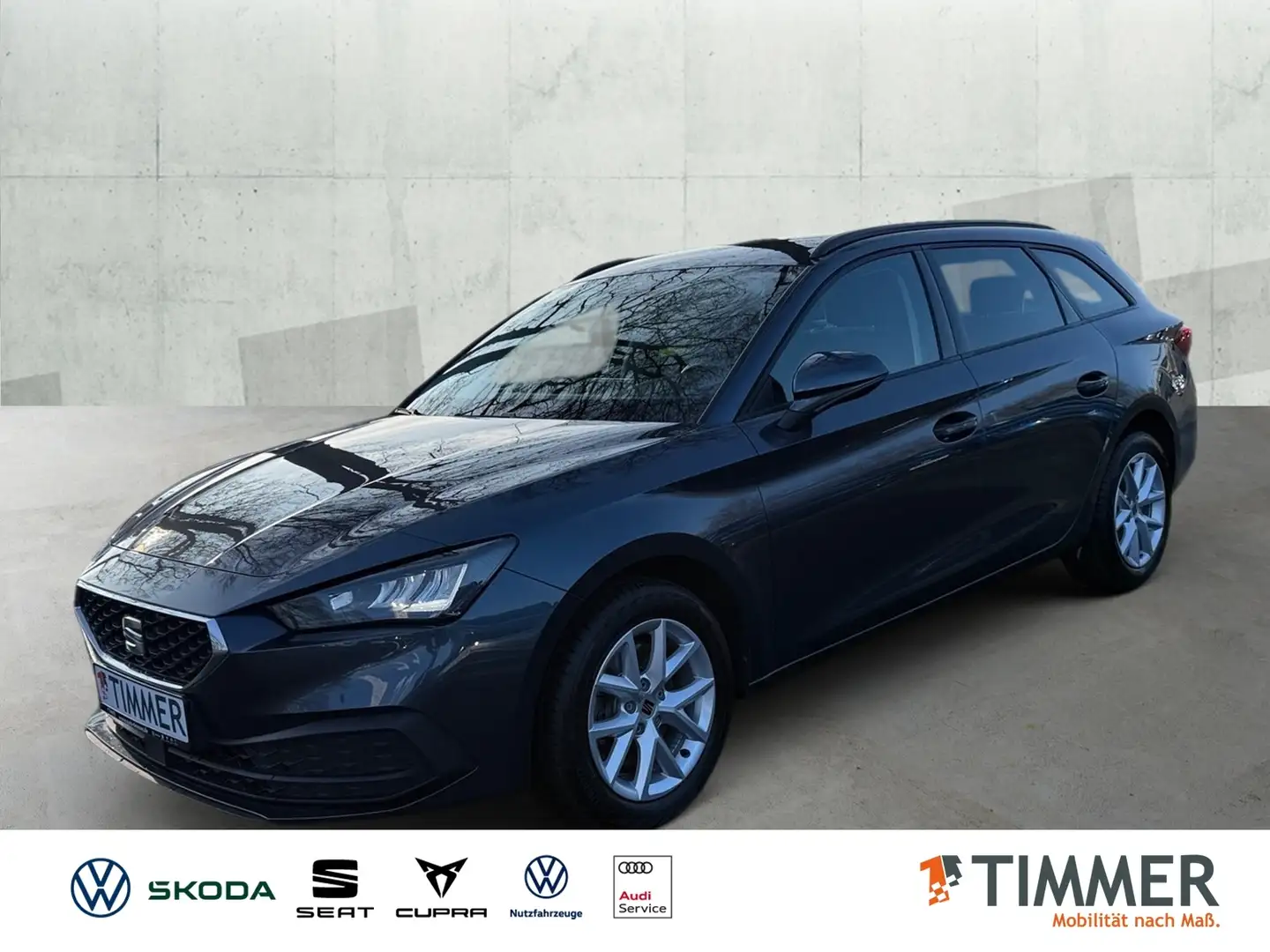 SEAT Leon ST 2.0 TDI *CONNECT +LED +KEYLESS +NAVI +VIRTUAL Gris - 1
