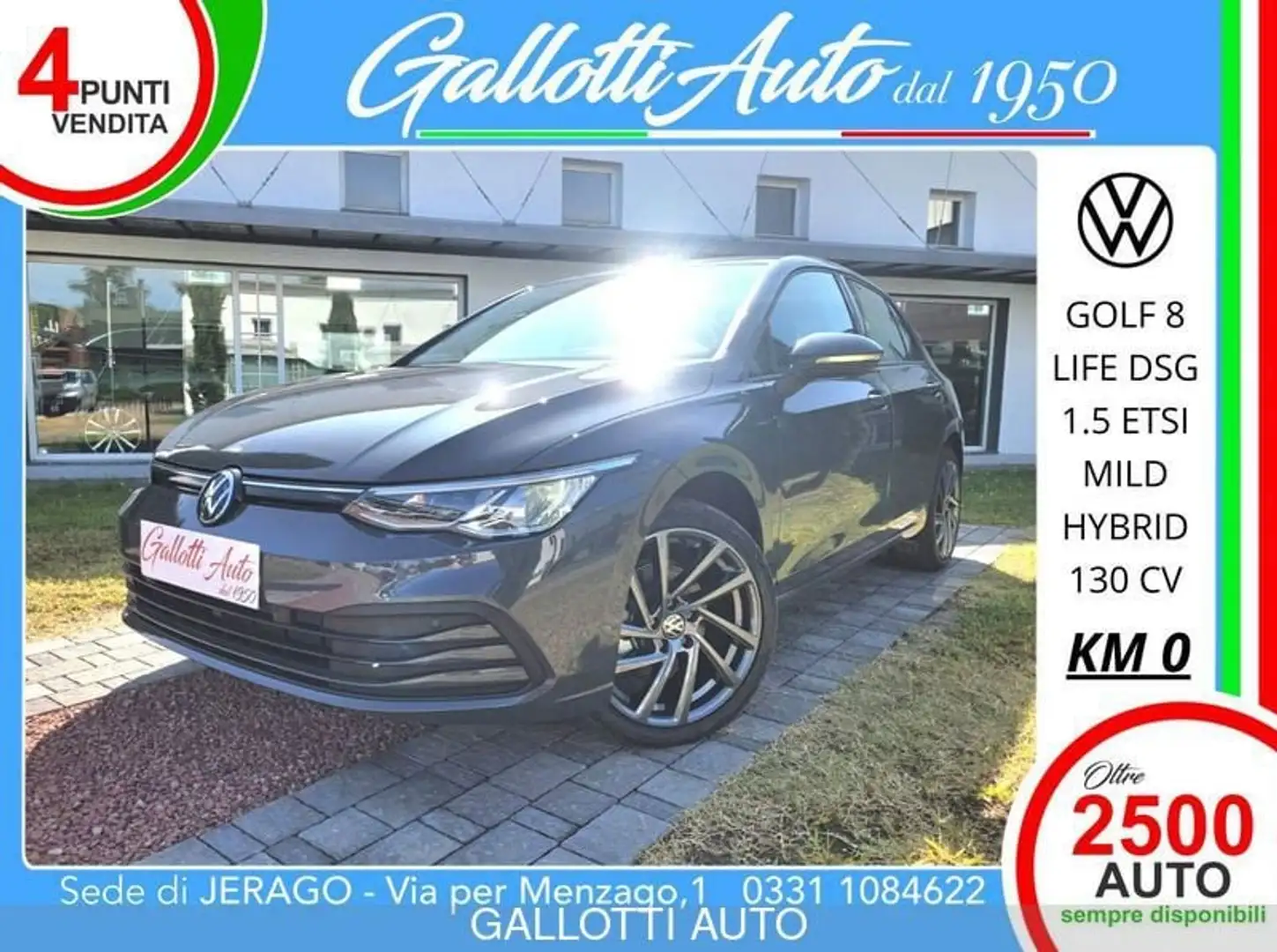 Volkswagen Golf 1.5 eTSI 130CV DSG Life-PROMO GALLOTTI Grau - 1