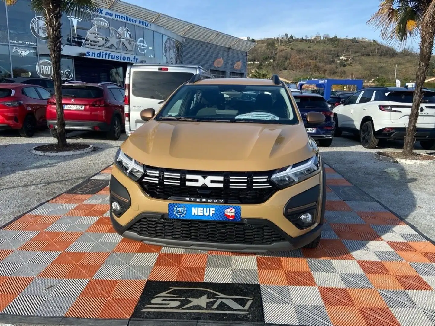 Dacia Sandero ECO-G 100 BV6 STEPWAY EXTREME + GPS Caméra JA 16\u Beige - 2