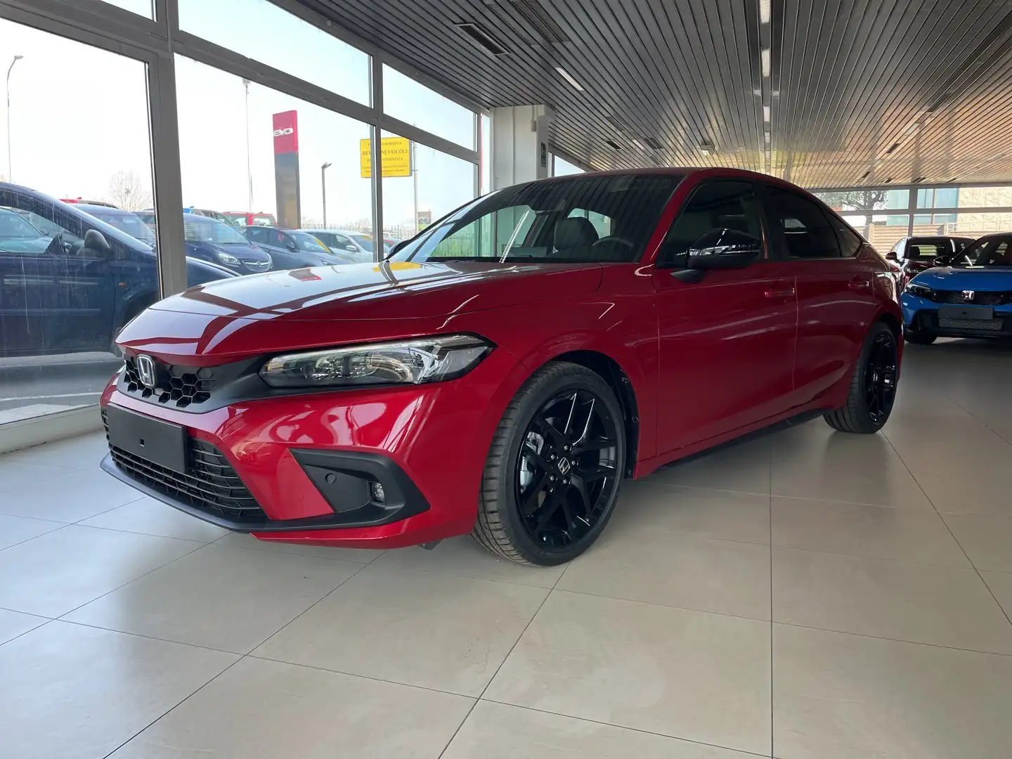 Honda Civic 2.0 Hev eCVT Sport Červená - 1