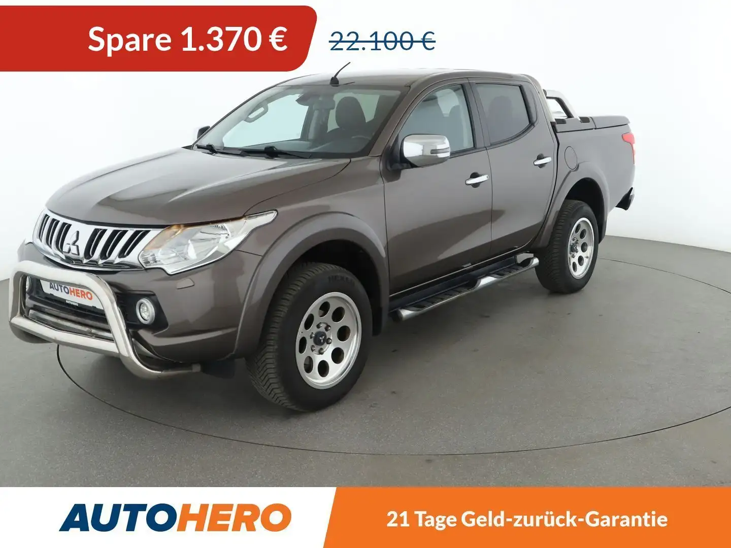 Mitsubishi L200 2.4 DI-D Plus Doppelkabine 4WD*SPUR*TEMPO*KLIMA* Braun - 1