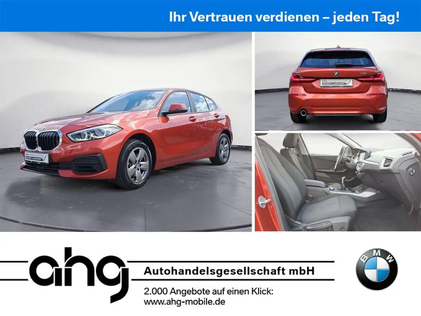 BMW 116 i Advantage 6-Gang Navi Klimaaut. PDC Aut. He Orange - 1