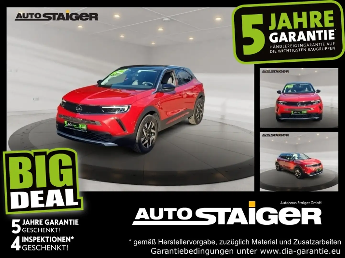 Opel Mokka 1.2 Turbo Allwetter*Winterpaket*Parksens Rot - 1