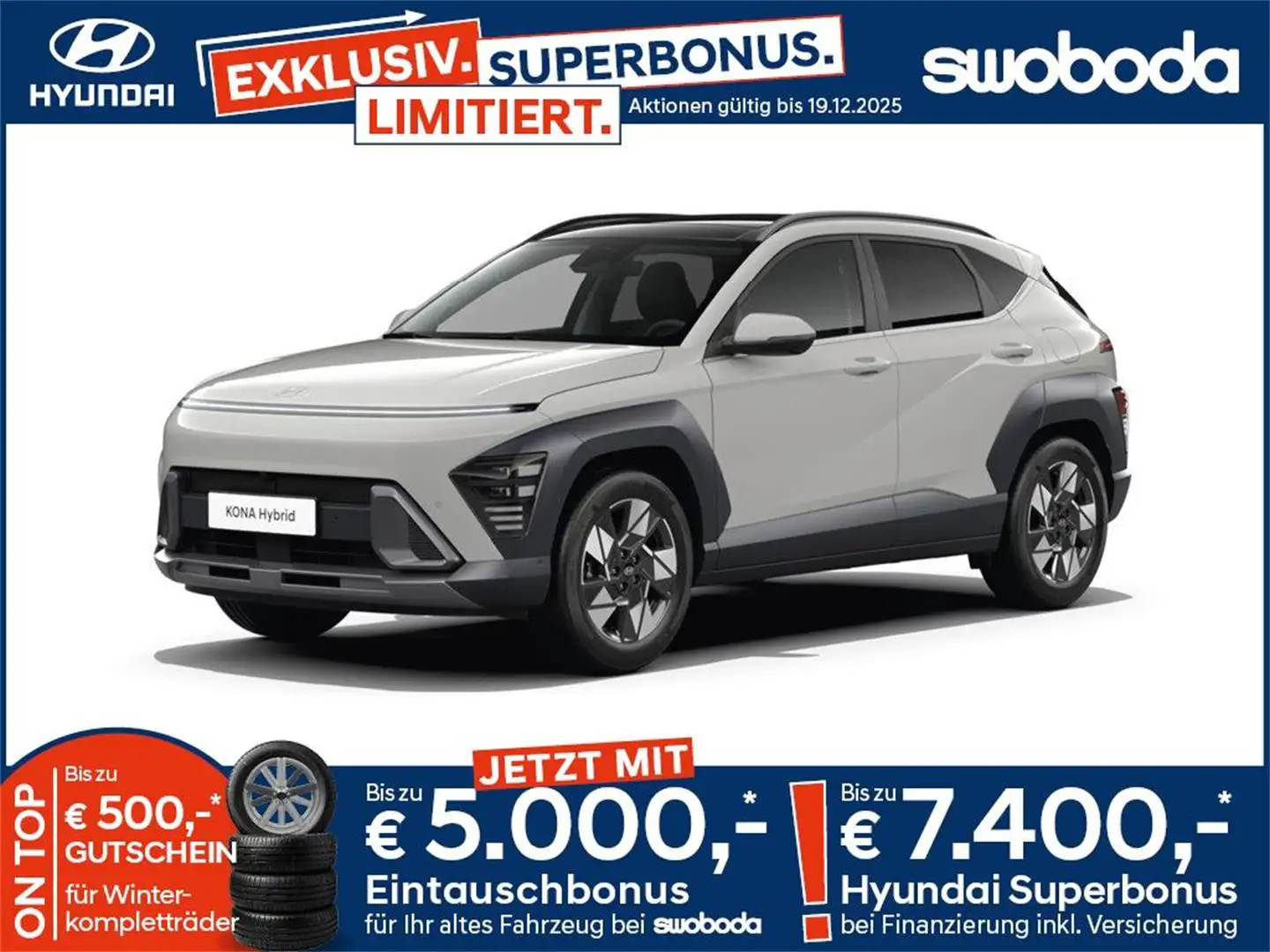 Hyundai KONA Kona HEV (SX2) GO Plus 1.6 GDI 2WD k5hu1-OP6 Grau - 1