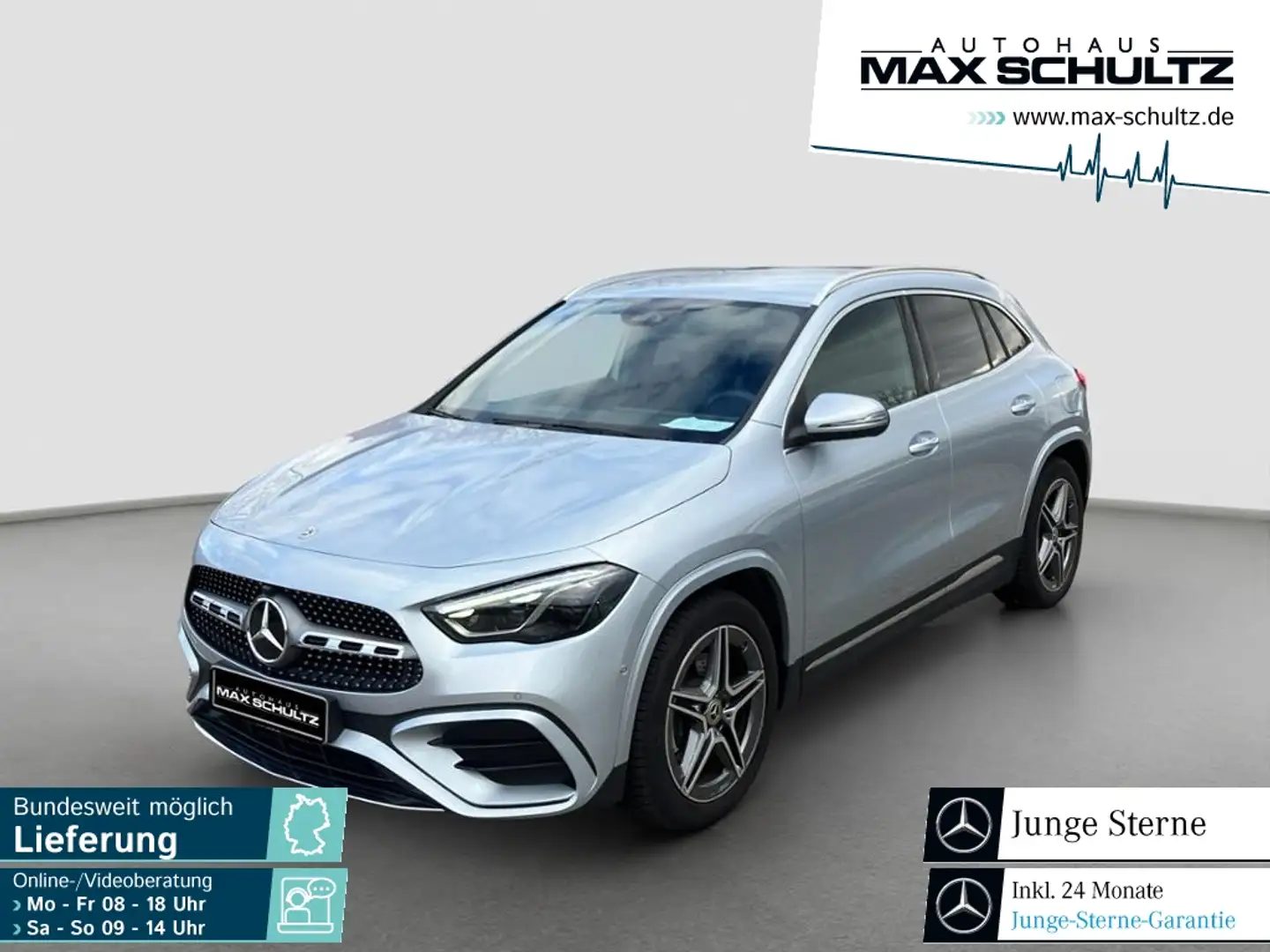 Mercedes-Benz GLA 200 d AMG*AHZV*M-BEAM*K-GO*KAMERA*DAB*EDW* Silber - 1