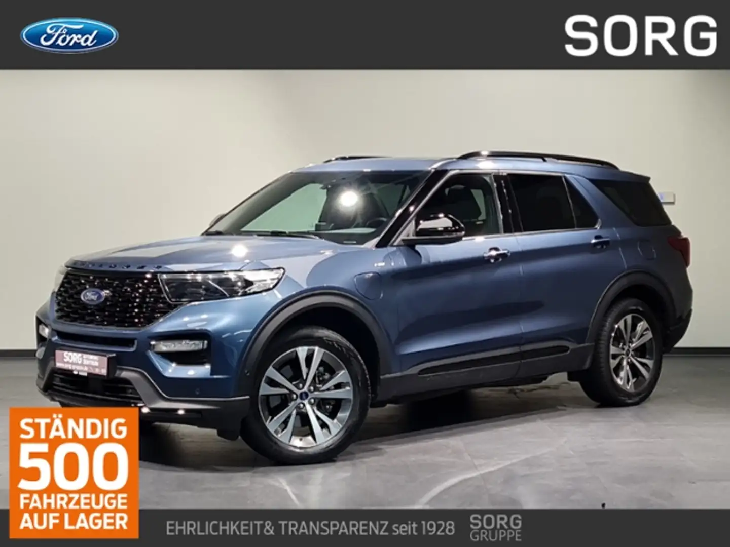 Ford Explorer 3.0 PHEV ST-Line*AHK*360°CAM*B&O* Blu/Azzurro - 1