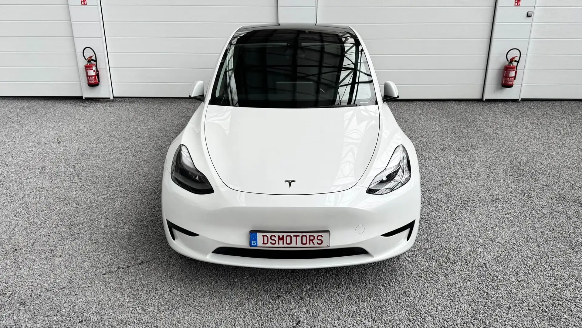 Tesla Model Y RWD | Matzwarte wieldeksels Wit - 2
