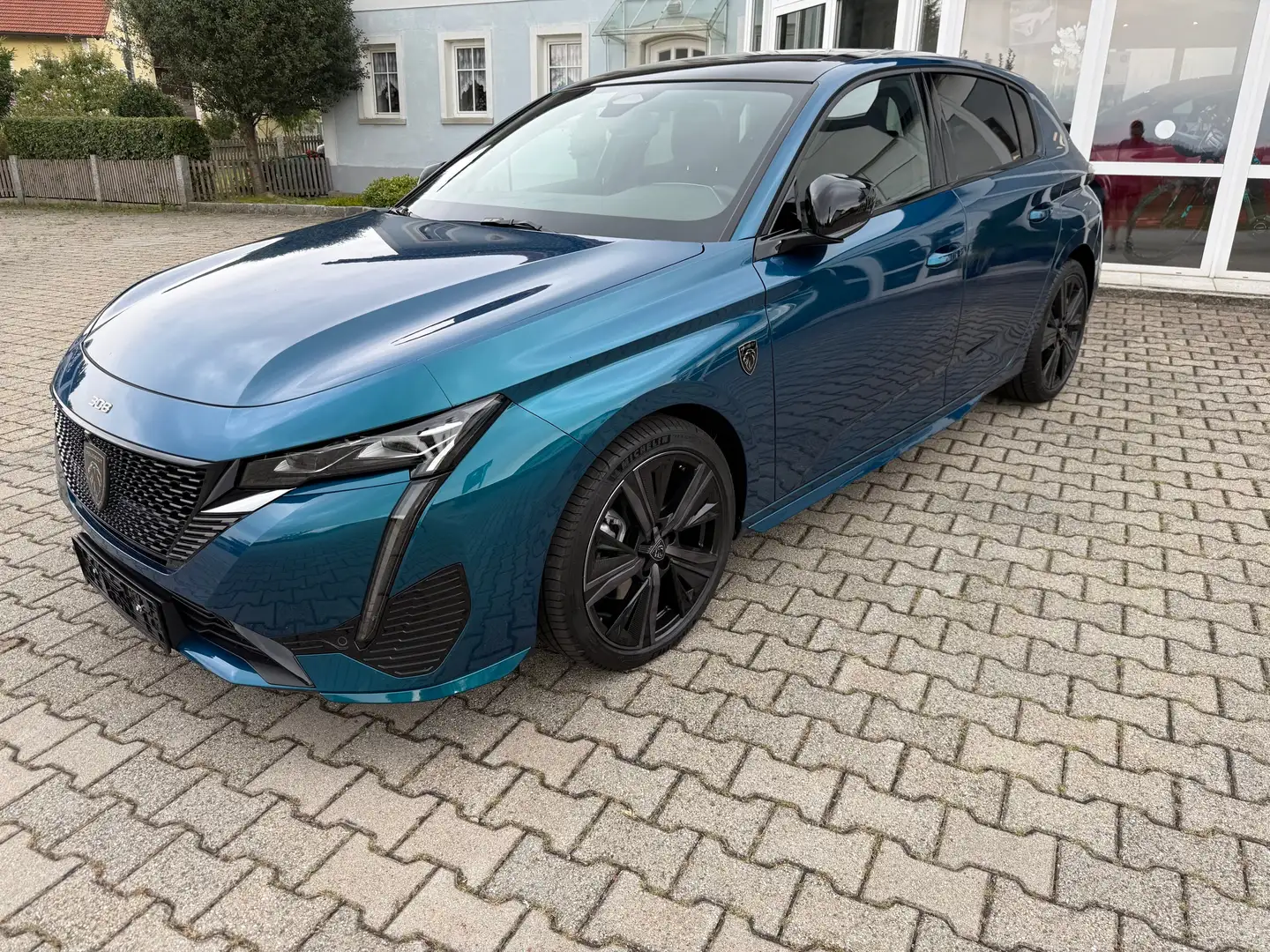 Peugeot 308 Mild-Hybrid 145 GT,360°,ACC,Pano,Szhg,Alu Bleu - 1