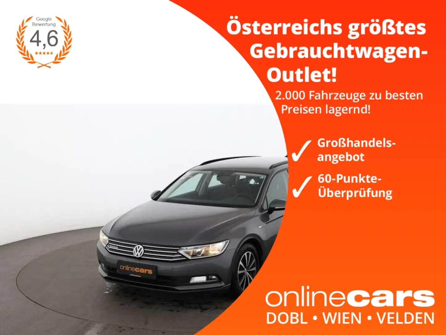 Volkswagen Passat Variant 1.6 TDI Trend RADAR NAVI SITZHZG Grau - 1