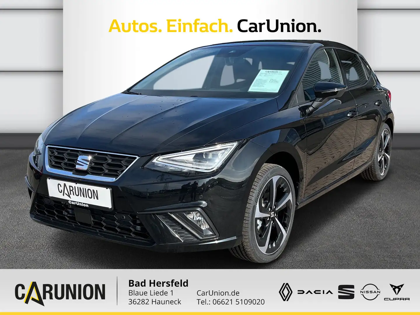 SEAT Ibiza FR 1.0 TSI 6-Gang Sitzh/RFK/Navi/18 Zoll Noir - 1