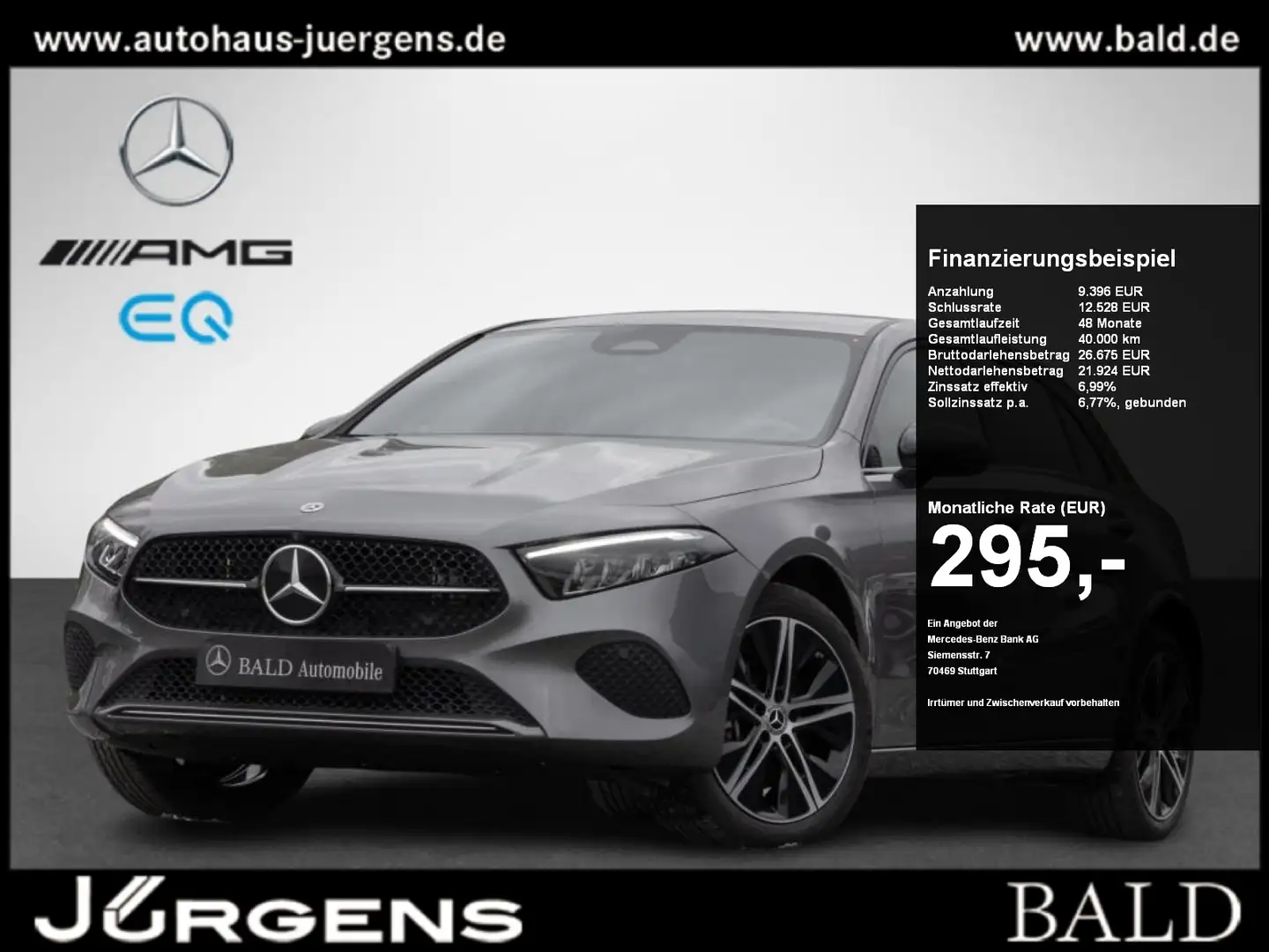 Mercedes-Benz A 250 e Progressive-Advanced/LED/AHK/360/Night Grau - 1