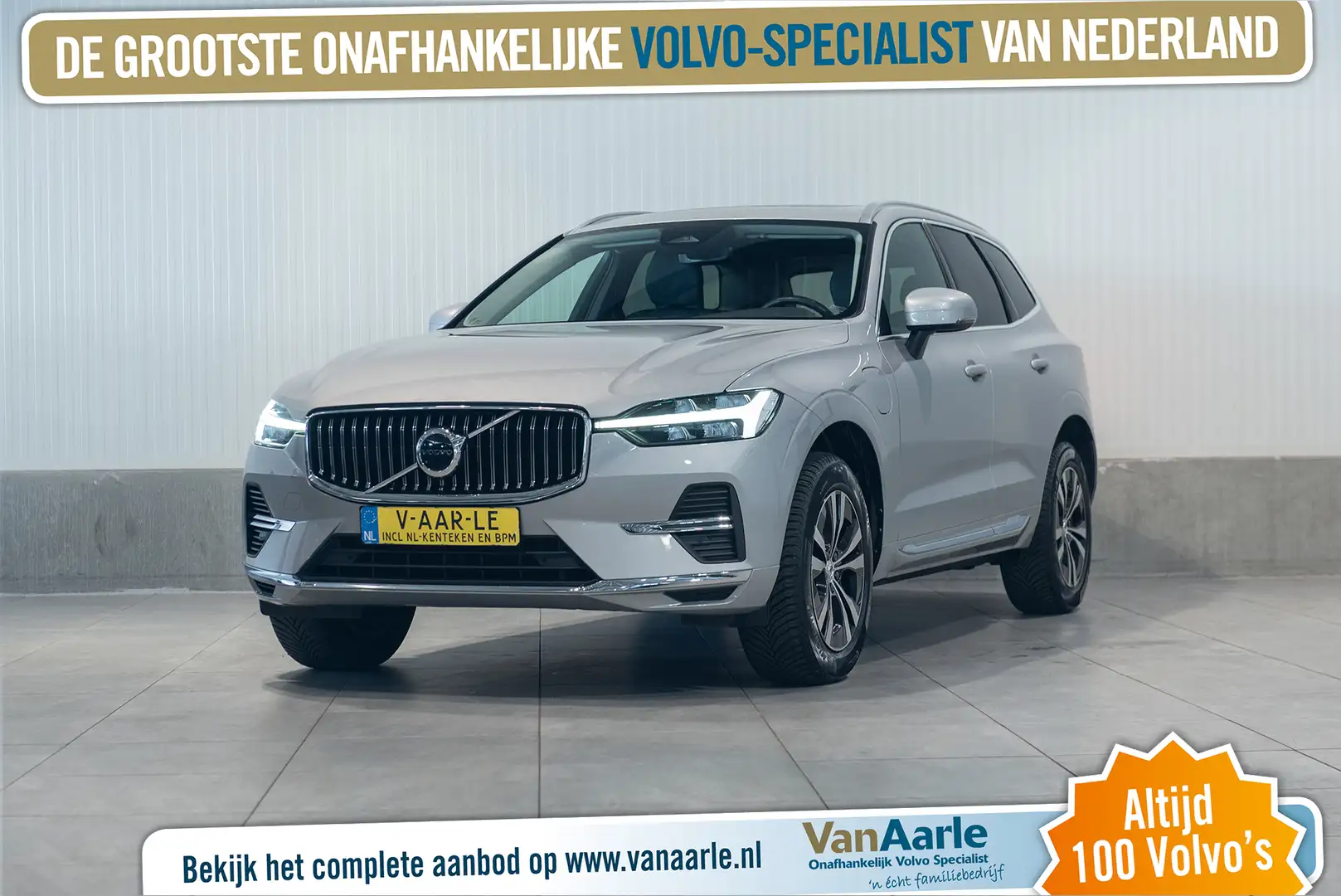 Volvo XC60 T6 Aut. LongRange Core Bright Leder Parkeercamera Zilver - 1