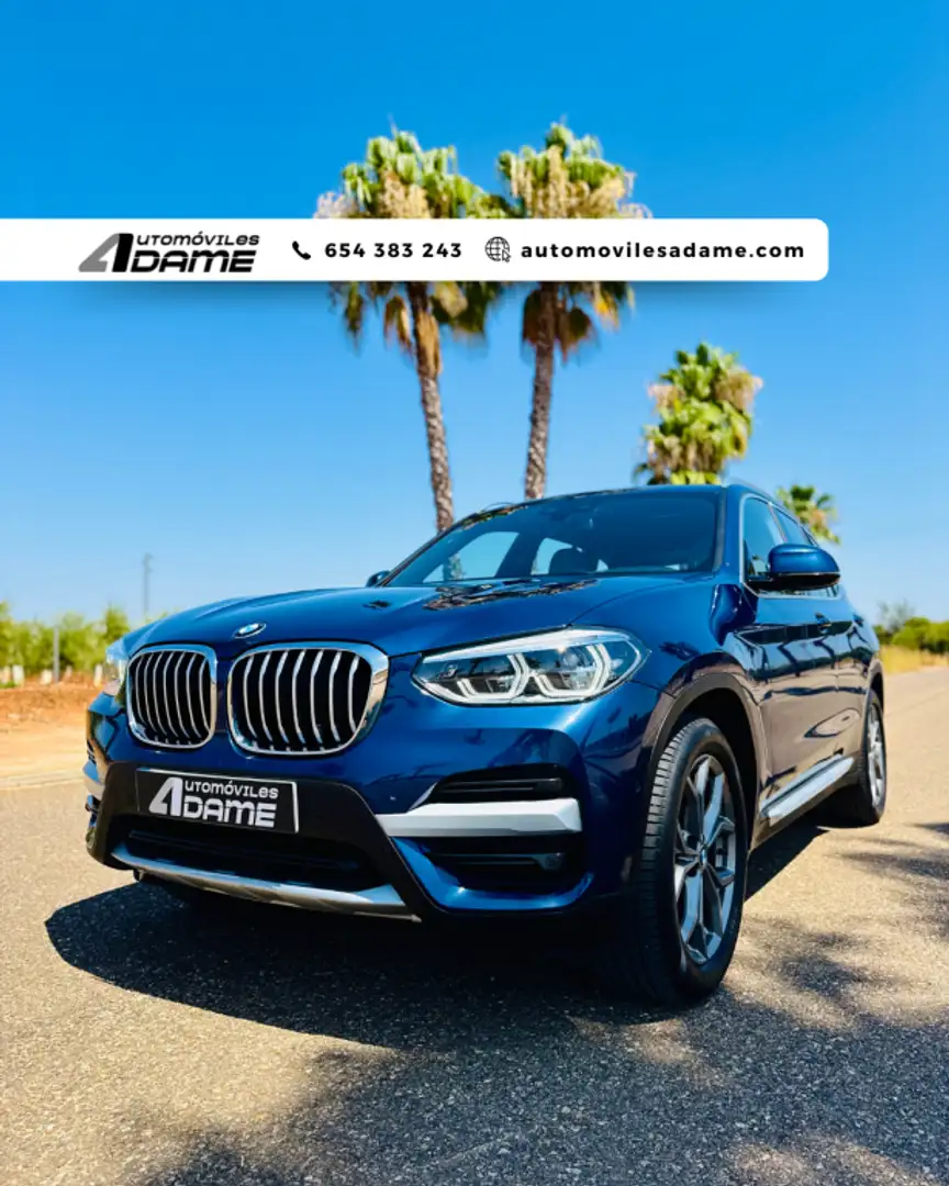 BMW X3 xDrive 20dA xLine Bleu - 1