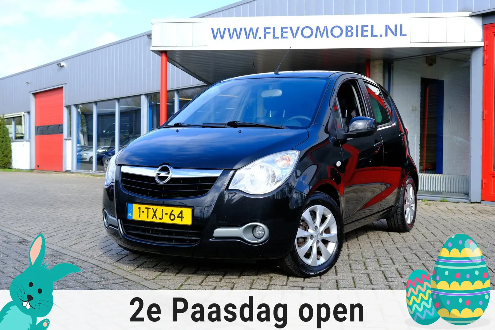 Opel Agila 1.0 Berlin 5-drs Airco|LMV Negro - 1