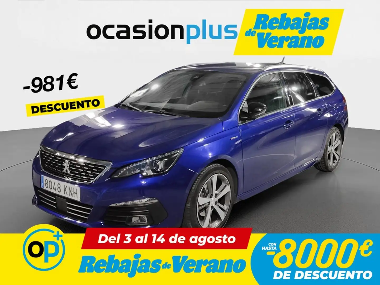 Peugeot 308 SW 1.5BlueHDi S&S GT Line EAT8 130 Azul - 1