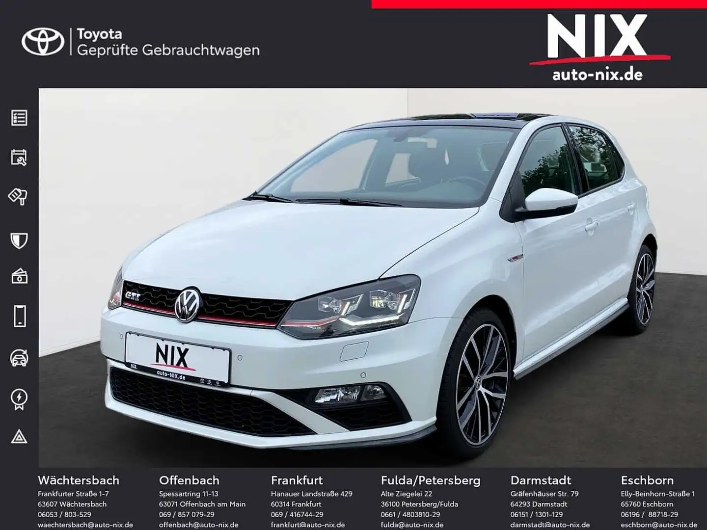 Volkswagen Polo GTI 1.8 TSI DSG GTI Navi Led 6R Weiß - 1