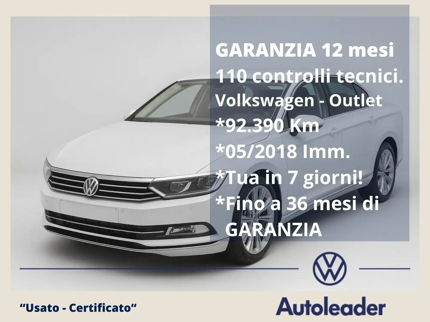 Volkswagen Passat Passat 2.0 TDI 150cv DSG Executive R-line Tetto Bianco - 1