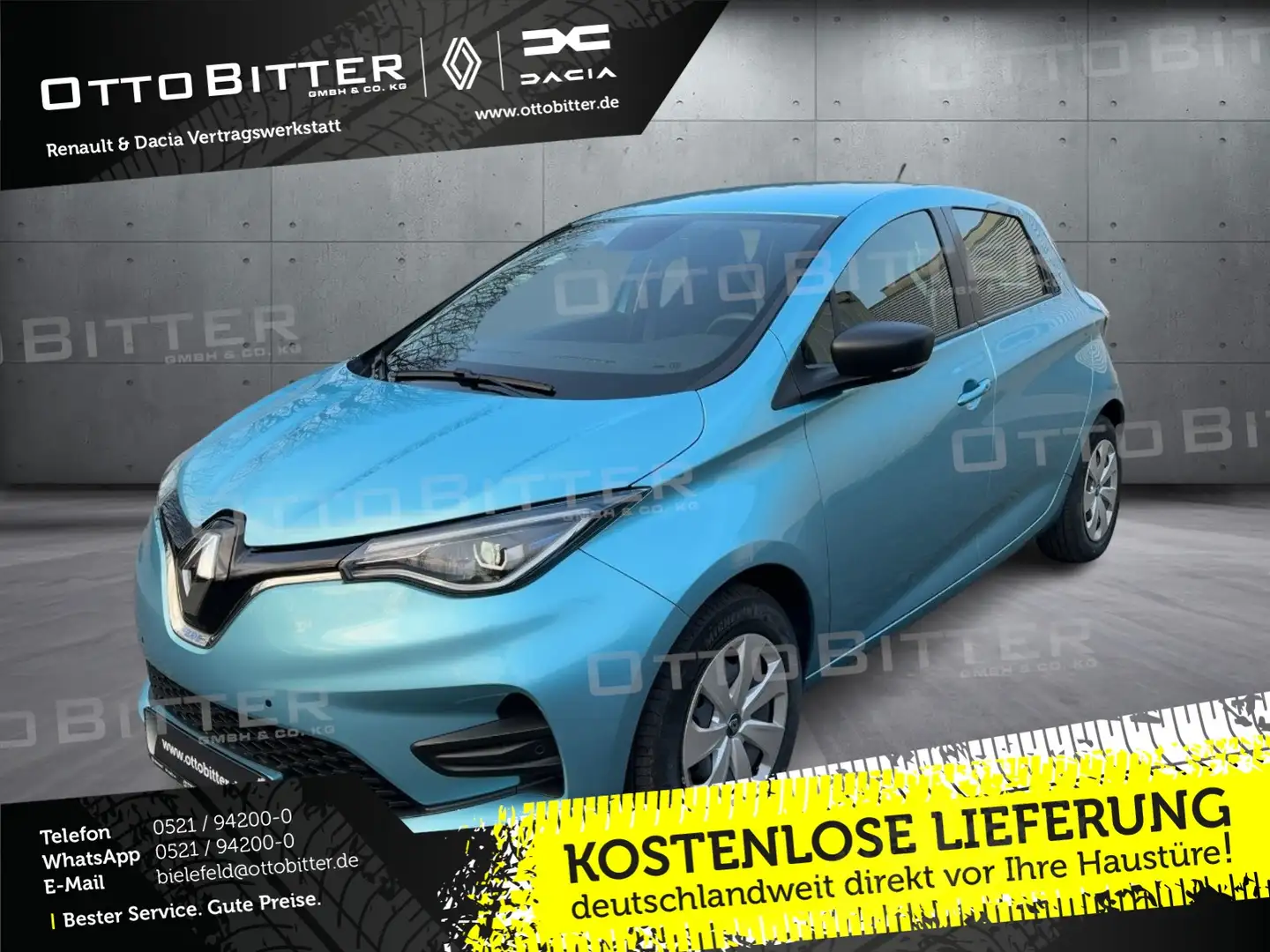 Renault ZOE Life Batteriemiete Z.E.40 (41kWh) CCS-LADER Синій - 1