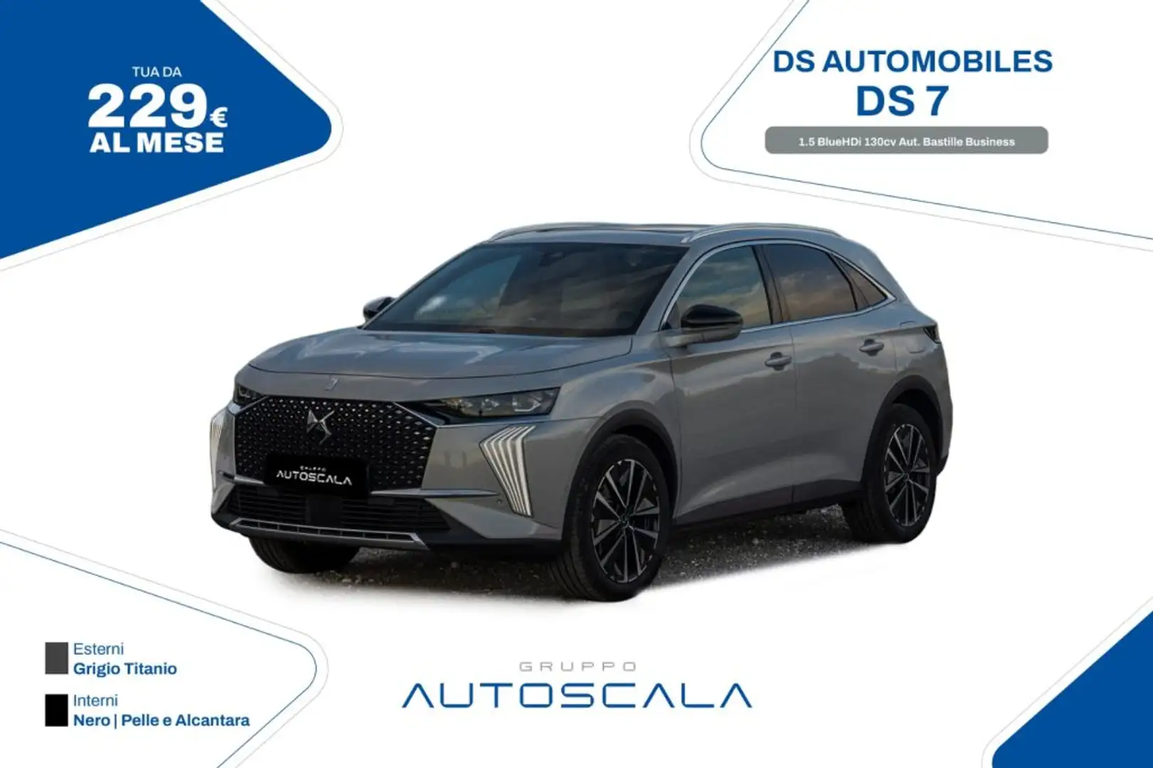 DS Automobiles DS 7 1.5 BlueHDi 130cv Aut. Bastille Business Grau - 1