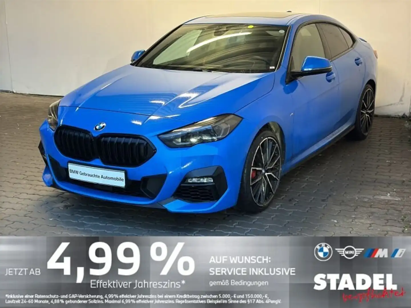BMW 220 i Gran Coupé Navi.LED.ACC.HuD.Pano.RFK.KomfZg Blau - 1