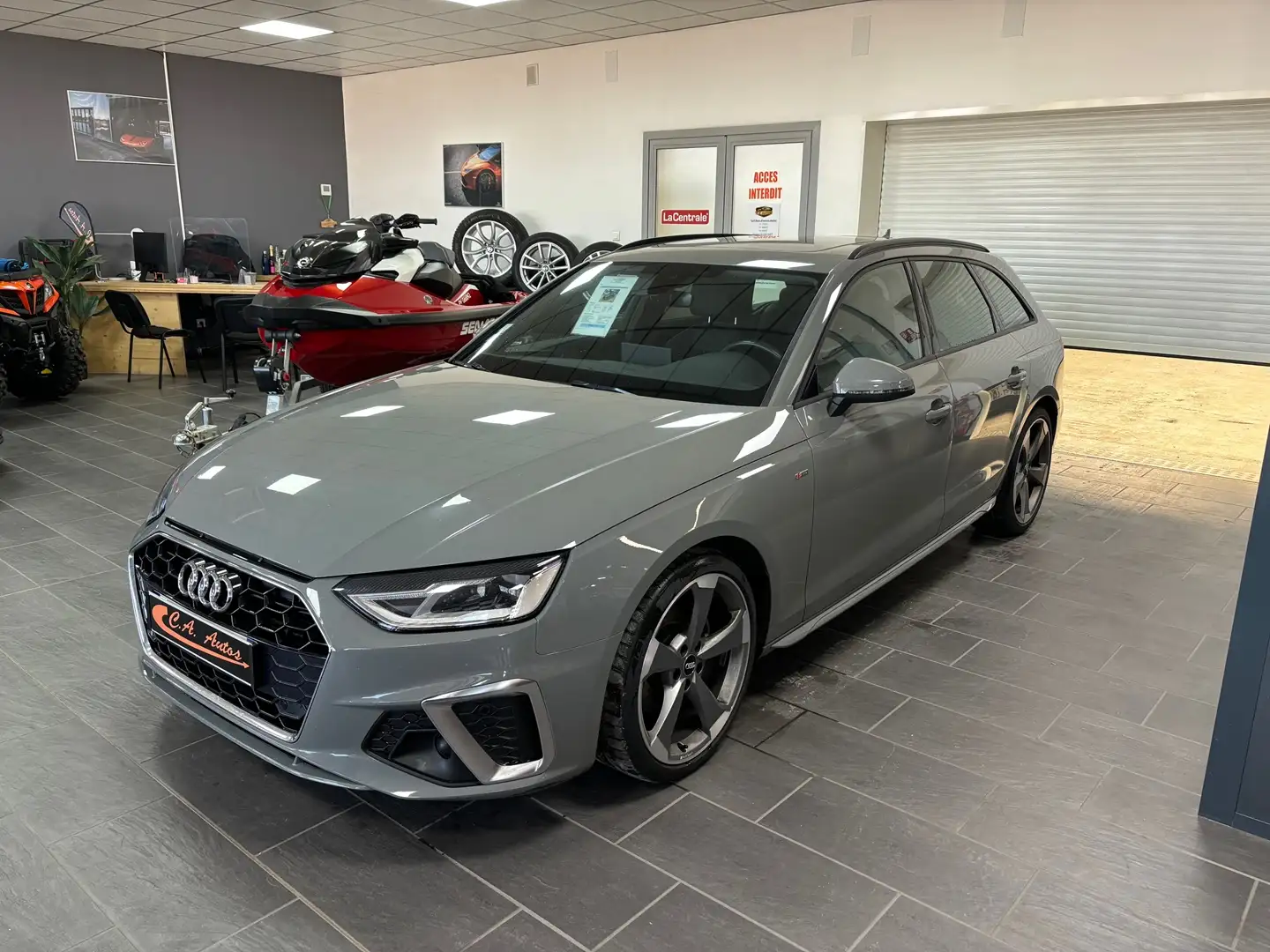 Audi A4 35 TDI 163CH S LINE S TRONIC 7 94G Gris - 1