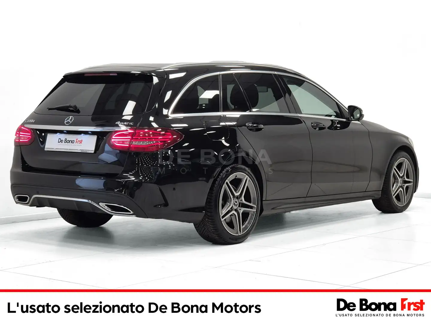 Mercedes-Benz C 220 sw 220 d premium 4matic auto Zwart - 2