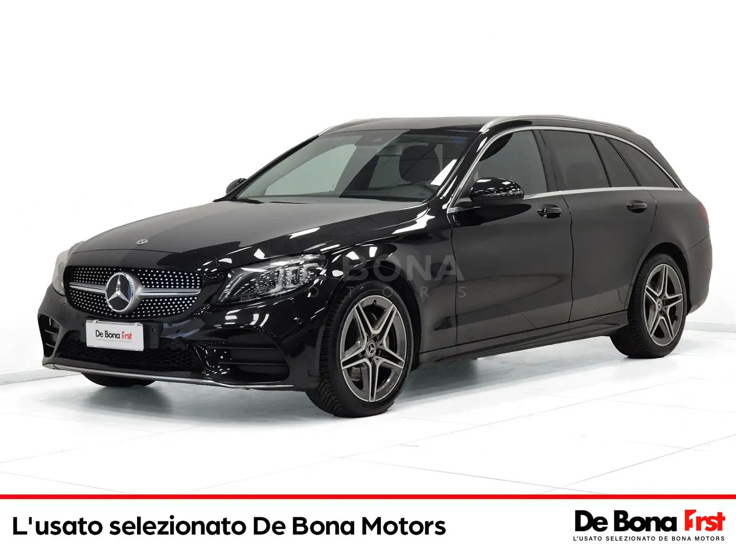 Mercedes-Benz C 220 sw 220 d premium 4matic auto Zwart - 1