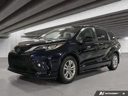 Blue 2021 Toyota Sienna Limited 7-Passenger AWD Minivan All-Wheel Drive Continuously Variable Transmission