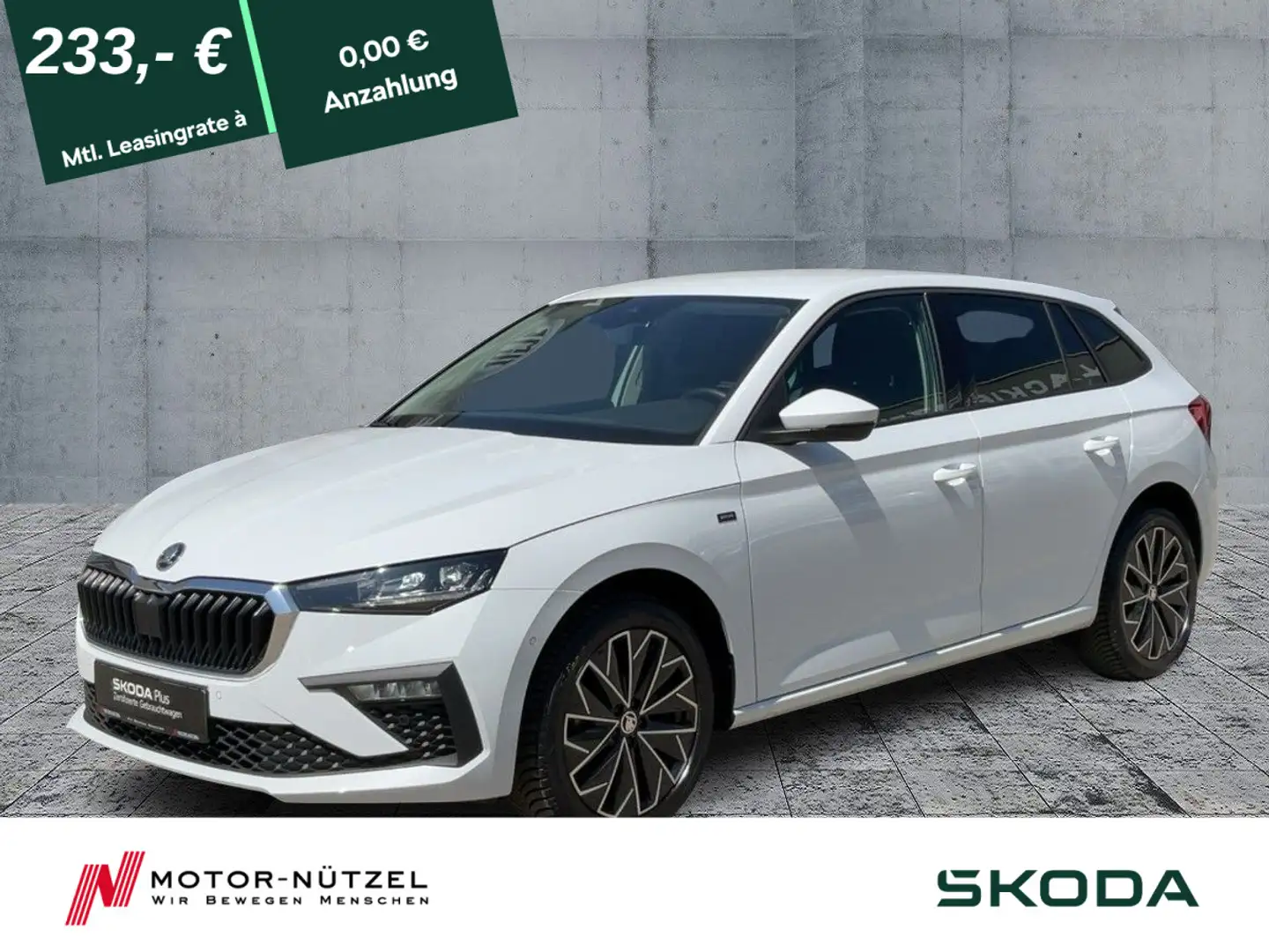 Skoda Scala 1.0 TSI SELECTION DRIVE MATRIX+NAV+SHZ+17" Weiß - 1