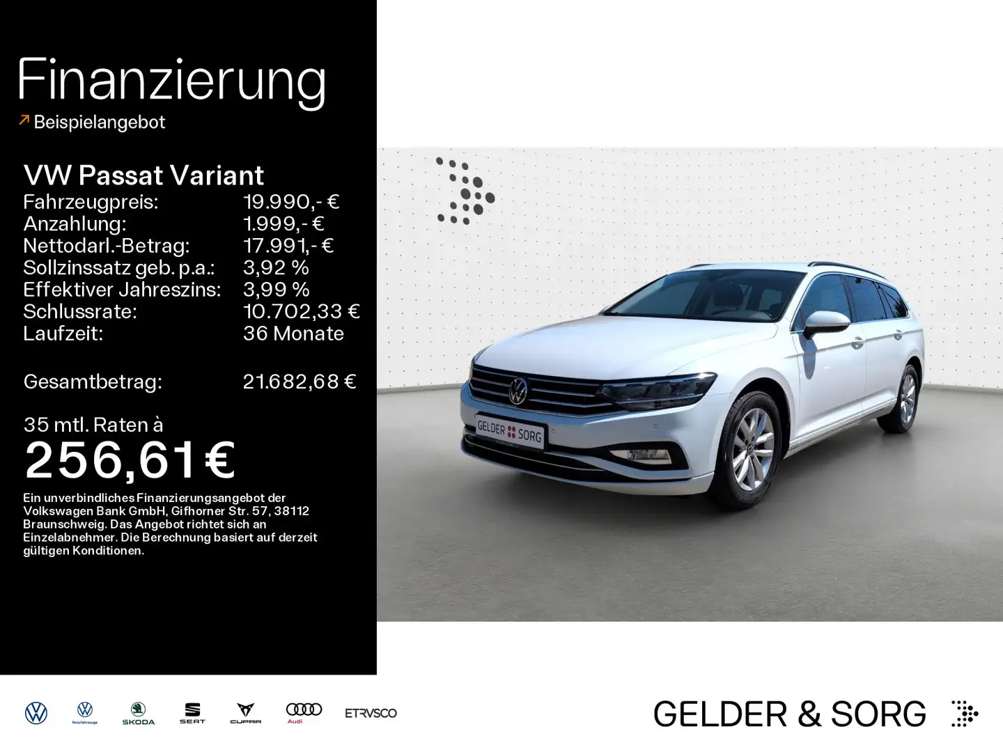 Volkswagen Passat Variant Business 1.5 TSI RFK*LED*Navi*H&K Weiß - 1
