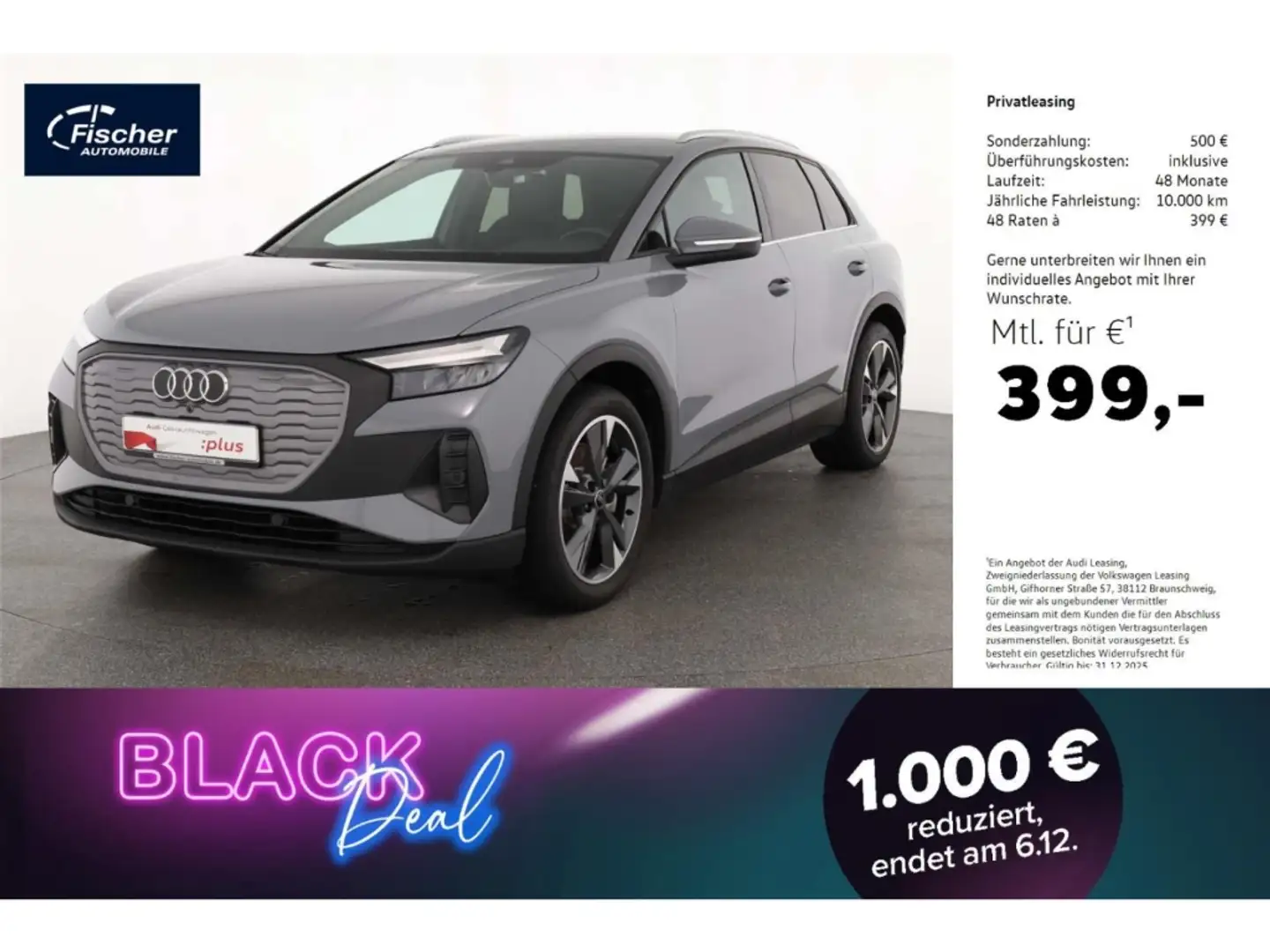 Audi Q4 e-tron 45 AHK/Wärmepump/NAV/el.Heckklappe/20'' Grau - 1