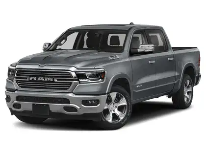 Silver 2019 RAM 1500 Pickup Truck Four-Wheel Drive 8-Speed Automatic