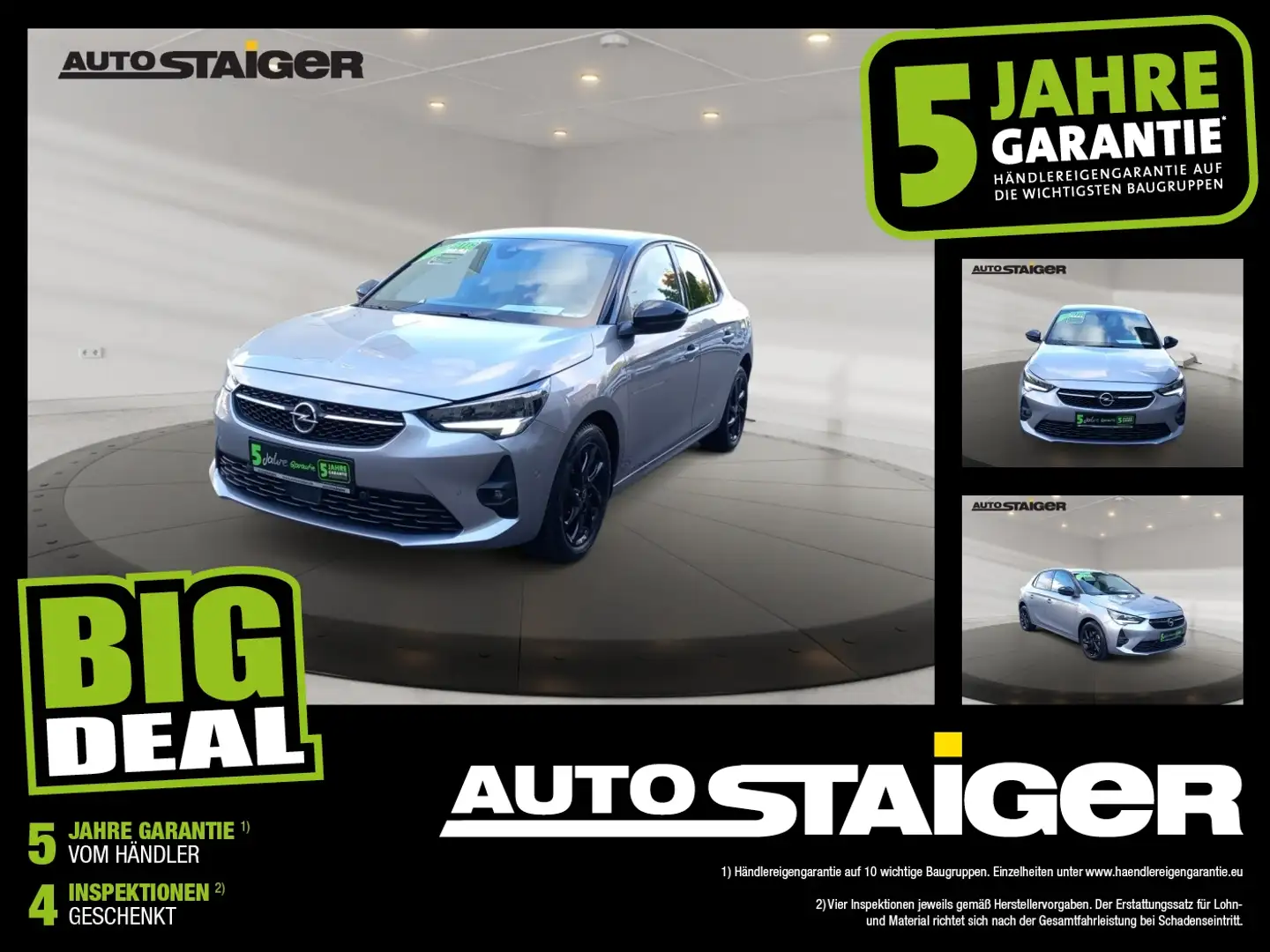 Opel Corsa F 1.2 Turbo GS Line Klima, PDC, SHZ Grau - 1