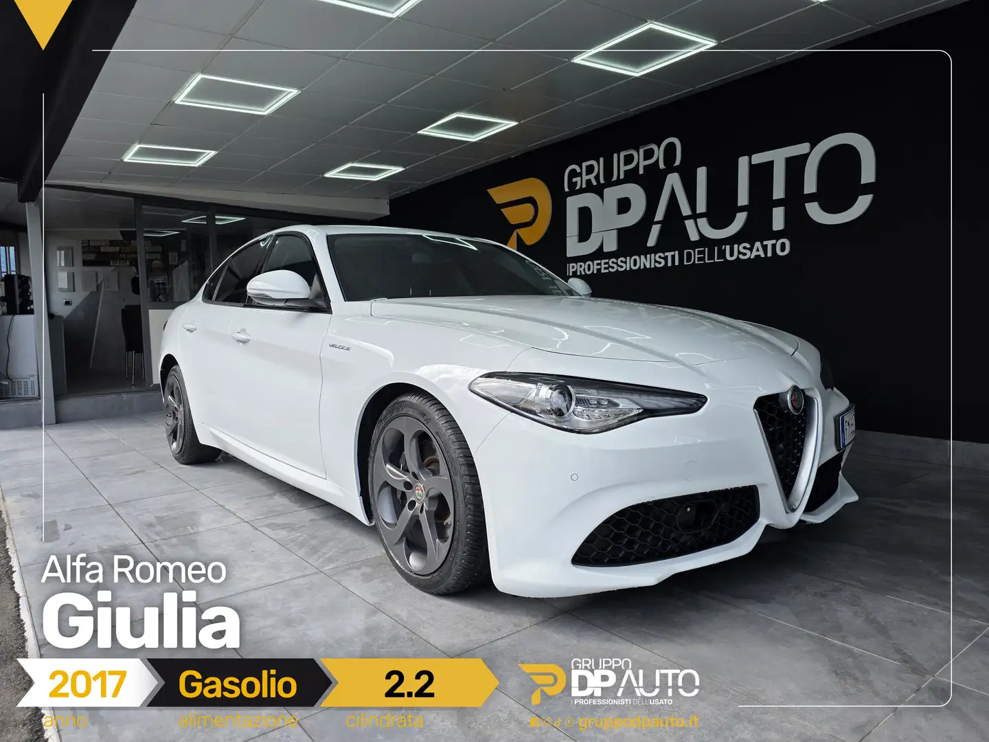 Alfa Romeo Giulia Giulia 2.2 t Veloce Q4 210cv awd auto Blanc - 1
