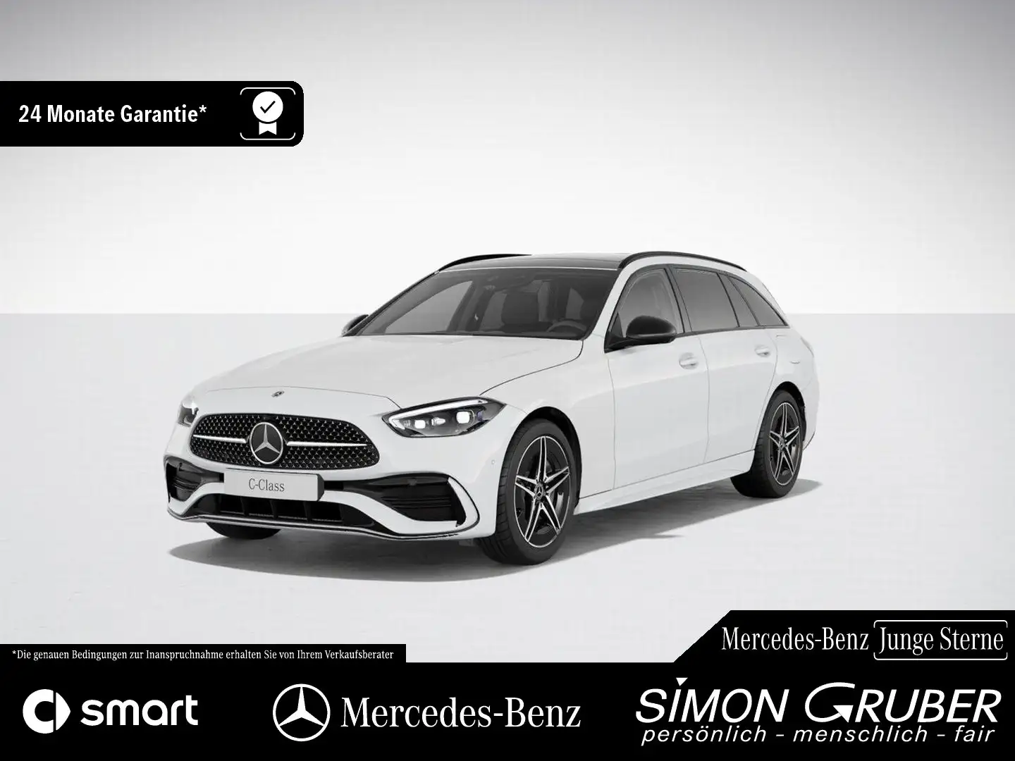 Mercedes-Benz C 300 Te AMG Pano Massage Sitzklima Burm AHK Weiß - 1