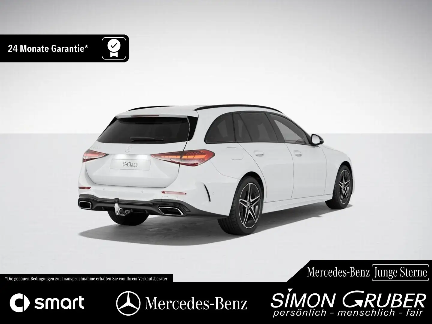 Mercedes-Benz C 300 Te AMG Pano Massage Sitzklima Burm AHK Weiß - 2