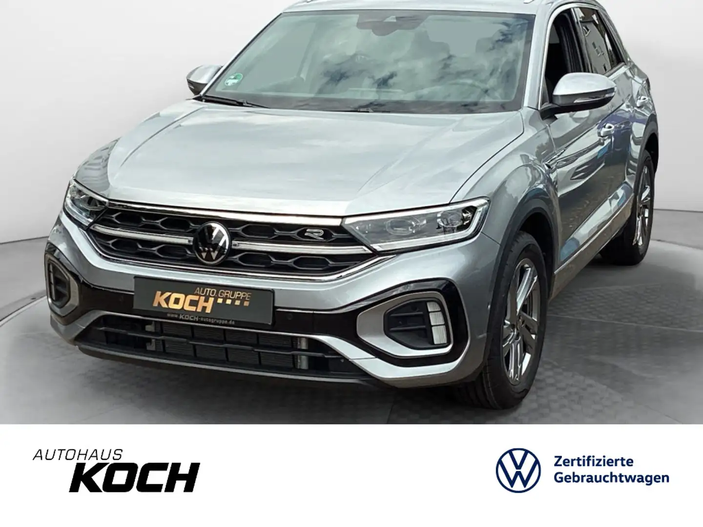 Volkswagen T-Roc 1.5TSI R-Line DSG Navi LED AHK Argent - 1