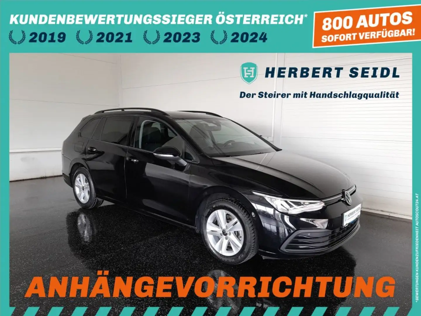 Volkswagen Golf VIII Variant LIFE 2,0 TDI *VOLL-LED MIT FLA / AHV / VIRTUELL PRO / NAVI / ACC / VERKEHRSZEICHEN & SPURHALTEASSIST* Schwarz - 1