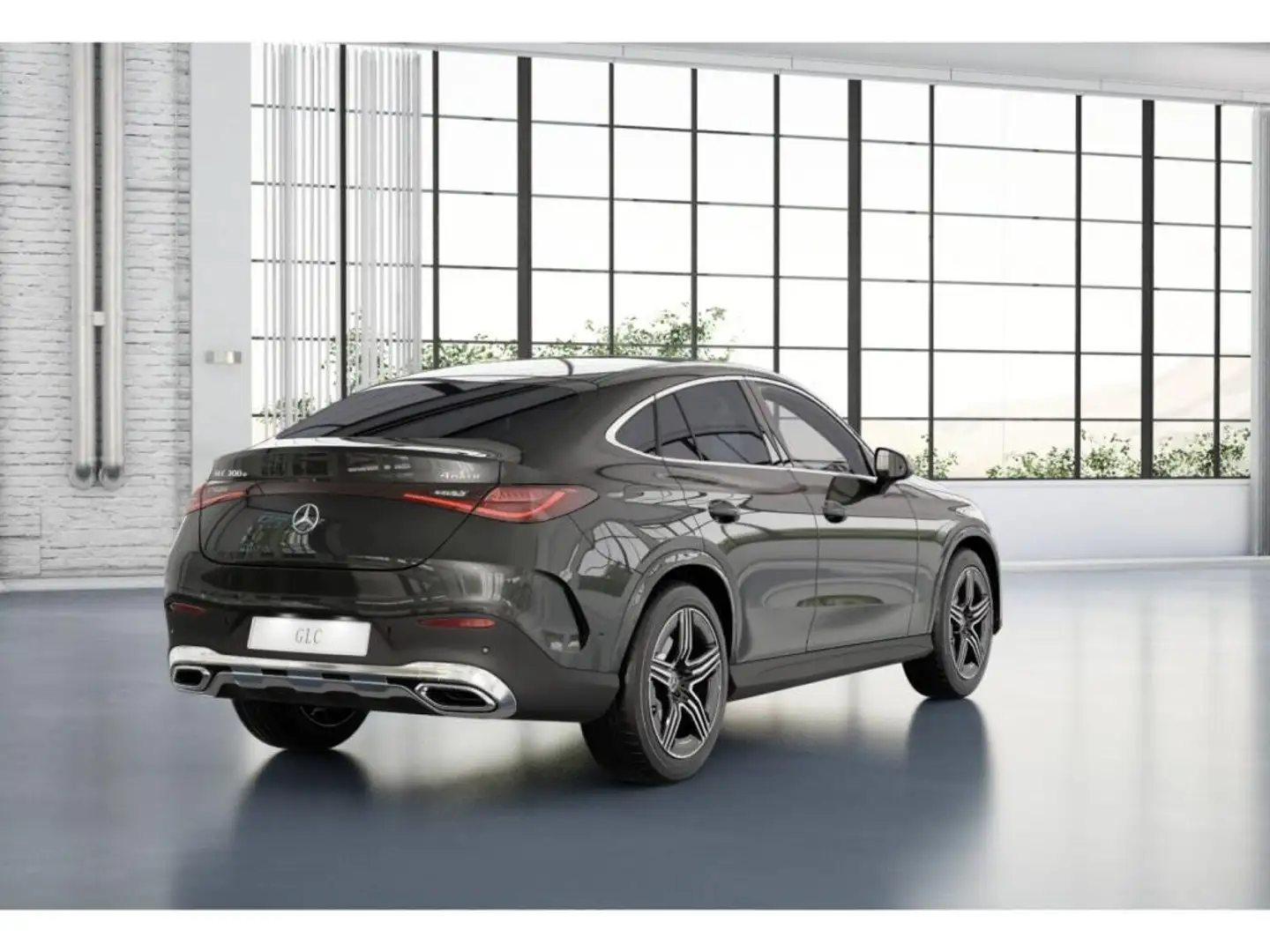 Mercedes-Benz GLC 300 e 4M Coupé AMG-Sport/Pano/Burm/Distr/20" Grau - 2