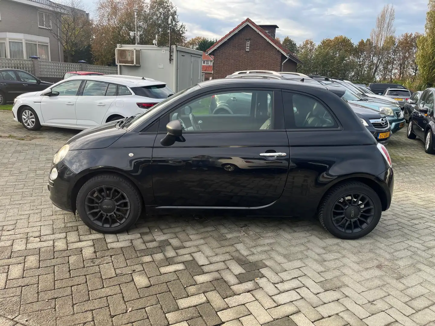 Fiat 500 0.9 TwinAir Lounge airco half leer elec ramen Schwarz - 2