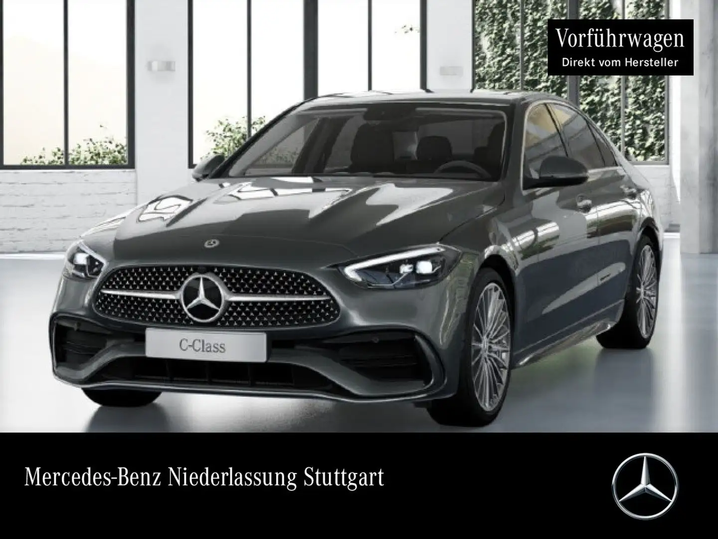 Mercedes-Benz C 200 AMG+AHK+LED+KAMERA+TOTW+KEYLESS+9G Gris - 1