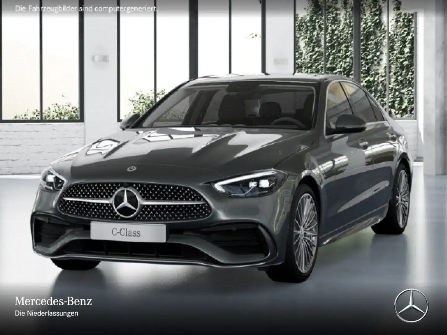 Mercedes-Benz C 200 AMG+AHK+LED+KAMERA+TOTW+KEYLESS+9G Gris - 2